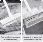 BOOMJOY Floor Scrub Brush with Long Handle, 2 in 1 Scrape and Brush, Stiff - Image 3