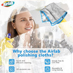 Airlab Glass Polishing Cloth Streak Free Miracle Microfiber Cleaning Cloth Lint - Image 3