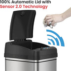 iTouchless 50 Liter / 13 Gallon Sensor 2.0 Dog-Proof Kitchen Trash Can - Image 4