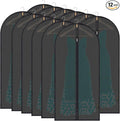 BALEINE 48'' Translucent Garment Bags, 12 Packs PEVA Dress Bag by BALEINE