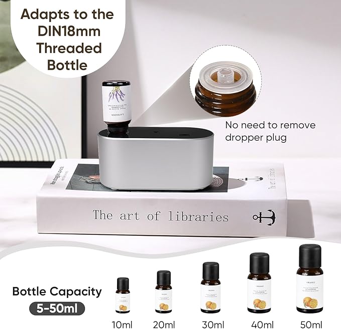Waterless Diffuser for Essential Oil, Battery Operated Scent Air Aromatherapy - Image 5