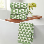 Jacquotha Hand Towels Green, 4-Piece Cotton Terry Kitchen Towels, Bathroom - Image 4