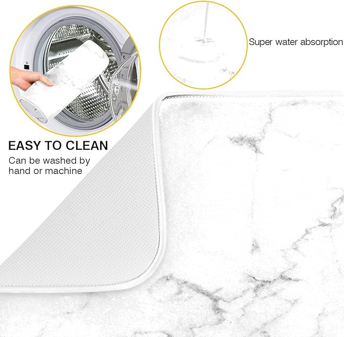 Absorbent Dish Drying Mat for Kitchen Counter - Image 2
