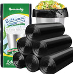 Hommaly 1.2 Gallon 240 pcs Small Black Trash Bags, Strong Garbage Bags by HOMMALY