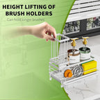 Cisily Stainless Steel Kitchen Sink Caddy Organizer, Sponge Holder - Image 4