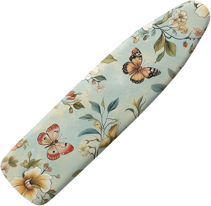 Butterfly Ironing Board Cover and Pad Standard Size Green Leaves Iron Table by Tongluoye