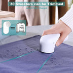 Fabric Shaver, Electric Lint Remover, USB Rechargeable Sweater Shaver, Cordless - Image 6