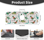 Dinosaur Christmas Happy New Year Kitchen Sink Splash Guard Faucet Mat Super - Image 2