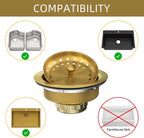Kitchen Sink Drain Gold Sink Drain Strainer - Image 2