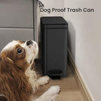 Cesun Bathroom Trash Can with Lid, 2.6 Gallon Small Black Bathroom Garbage Can - Image 7