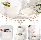 Hanging Storage Baskets, Over the Door Basket, Cotton Wall Baskets Storage - Image 5