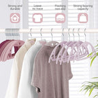 IEOKE Velvet Hangers 50 Pack: Felt Clothes Hangers Heavy Duty Shirt Sweater - Image 3
