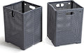 42L Collapsible Plastic Laundry Baskets, Foldable Laundry Hamper by Eslite