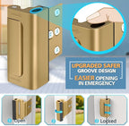Child Proof Door Locks High Home Security Door Lock Reinforcement Night Kids - Image 2