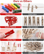 Mini Clothes Pins for Photo, Little Baby Shower, Display Artwork - Image 2