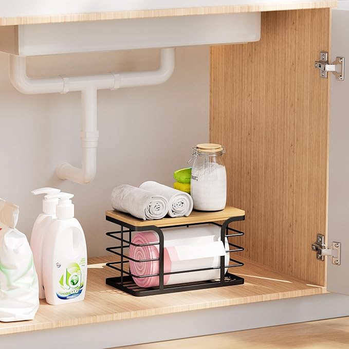 Small Trash Bag Holder, Wall Mount Grocery Bag Holder - Image 5