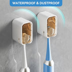 Toothbrush Holders for Bathroom【Innovation Single Slot Design】 2PCS Toothbrush - Image 2
