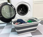 SAMMART Collapsible Plastic Laundry Basket by SAMMART