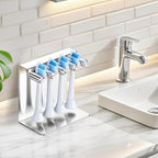 Electric Toothbrush Head Holder, Electric Tooth Brush Holder Desktop or Adhesive - Image 3