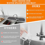 30 Inch Sink Splash Guard, Longer Silicone Sink Mat - Image 3