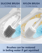 Leebein Electric Toilet Brush and Holder Set, Electric Toilet Bowl Scrubber Kit - Image 3