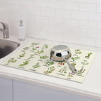Cute Herbs Botanic Garden Plants Dish Drying Mat - Image 2