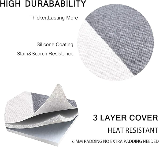 SheeChung 49"x15" Ironing Board Cover and Pad - - Image 5