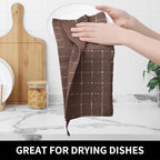 Homaxy 100% Cotton Terry Kitchen Dish Cloths, Ultra Soft and Absorbent Dish - Image 3