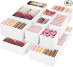 Drawer Clothing Organizer 16-Pack, Fabric Folding Wardrobe Organizer, Can Store by WRRLORS