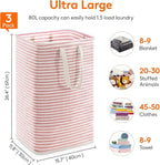 Lifewit 3 Pack Laundry Hamper Large Collapsible Laundry Baskets, Freestanding - Image 4