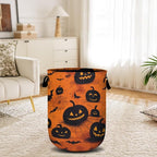 Spooky Pumpkin Laundry Basket, Halloween Laundry Hamper Collapsible Oxford Cloth - Image 6