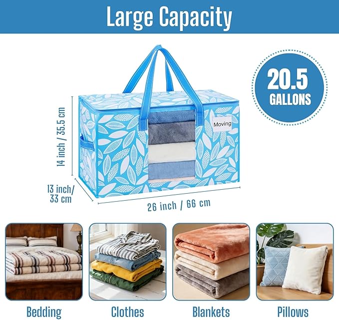 VENO 8 Pack Moving Bags, Storage Bins - Image 3
