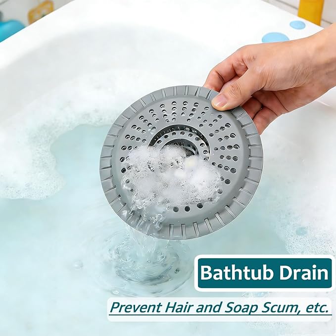 3 Pack Bathroom Sink Drain Strainer, Hair Catcher Shower Drain, Shower Drain - Image 3