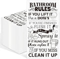 100 Pcs Bathroom Rules Paper Napkins Disposable Hand Towels by IANFEPH
