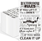 100 Pcs Bathroom Rules Paper Napkins Disposable Hand Towels by IANFEPH