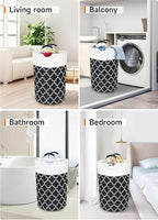 Large Laundry Basket Laundry Hamper Bag Washing Bin Clothes Bag Collapsible Tall - Image 7