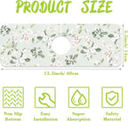 Sink Splash Guard Faucet Mat Petunias Flowers and Butterflies Absorbent Fast - Image 2