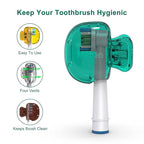 Mspan Toothbrush Protector Travel Cover: Brush Head Cap Cute Clip Case Bulk - Image 3