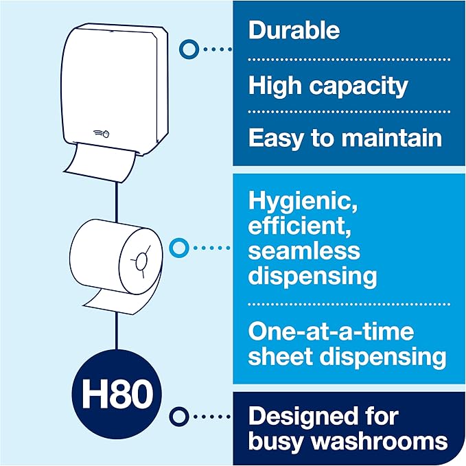 Tork Hand Towel Roll Natural H80, 100% Recycled Fiber, 6 Rolls x 800 ft - Image 4