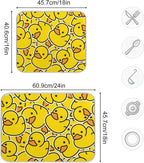 Yellow Duck Dish Drying Mat Super Absorbent Drying Mat Large Coffee Mat - Image 3