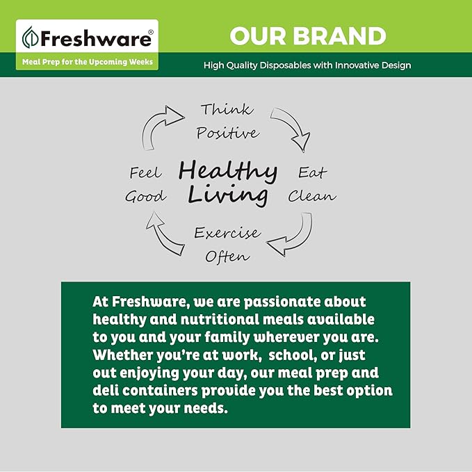 Freshware 16 oz Food Storage Containers - Image 7