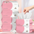 100 Count Disposable Face Towel, Ultra Soft & Thick Washcloths, Biodegradable by WMQL