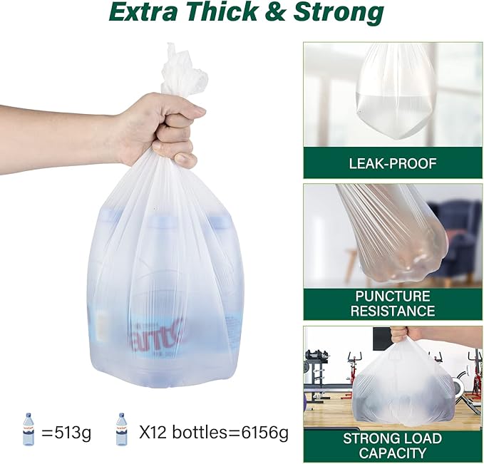 Inwaysin Ultra Thick & Strong Biodegradable Trash Bags - Image 3