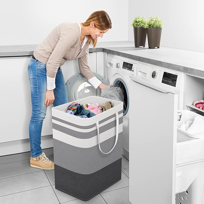 StorageRight Large Collapsible Laundry Basket Hamper - Image 6