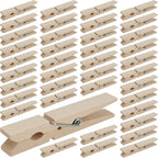 HOZEON 500PCS 2.8 Inch Natural Wooden Clothespins, Small Wood Clips by HOZEON