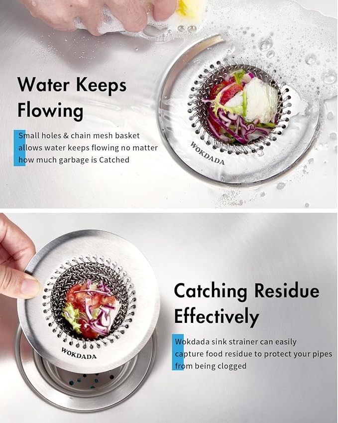 Revolutionary Kitchen Sink Drain Strainer, Patented Reversible Kitchen Sink - Image 2