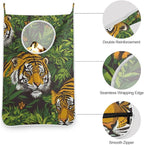 Hanging Laundry Hamper with Stainless Steel Hooks, Oxford Fabric Printing Door - Image 5