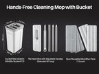 JOYMOOP Mop and Bucket with Wringer Set, Hands Free Flat Floor Mop and Bucket - Image 10