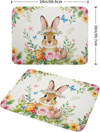 Easter Egg Bunny Dish Drying Mat 18 x 24 Inch - Image 2