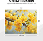 Yellow Flower Dish Drying Mats for Kitchen Counter, Absorbent Reversible - Image 2